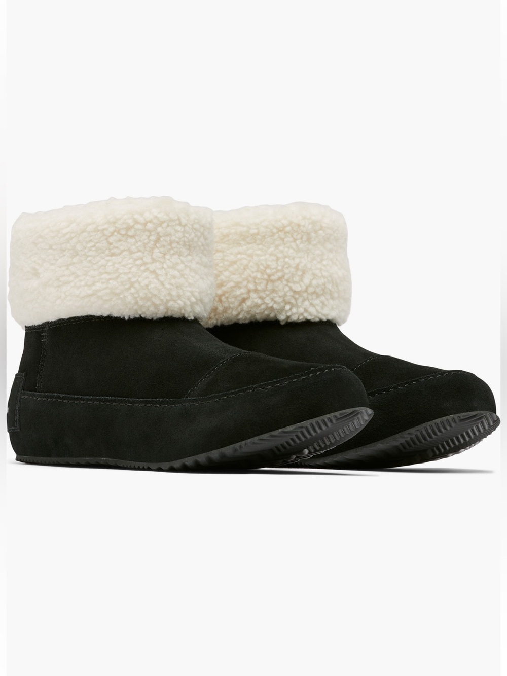 Sorel NWT Go Stumptown Booties black suede leather women’s 8